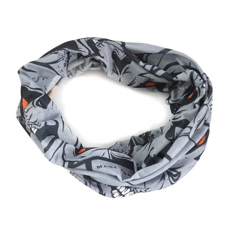 3D Skull Balaclava cycling thermal printing neck warmers tube scarf skull bandanas