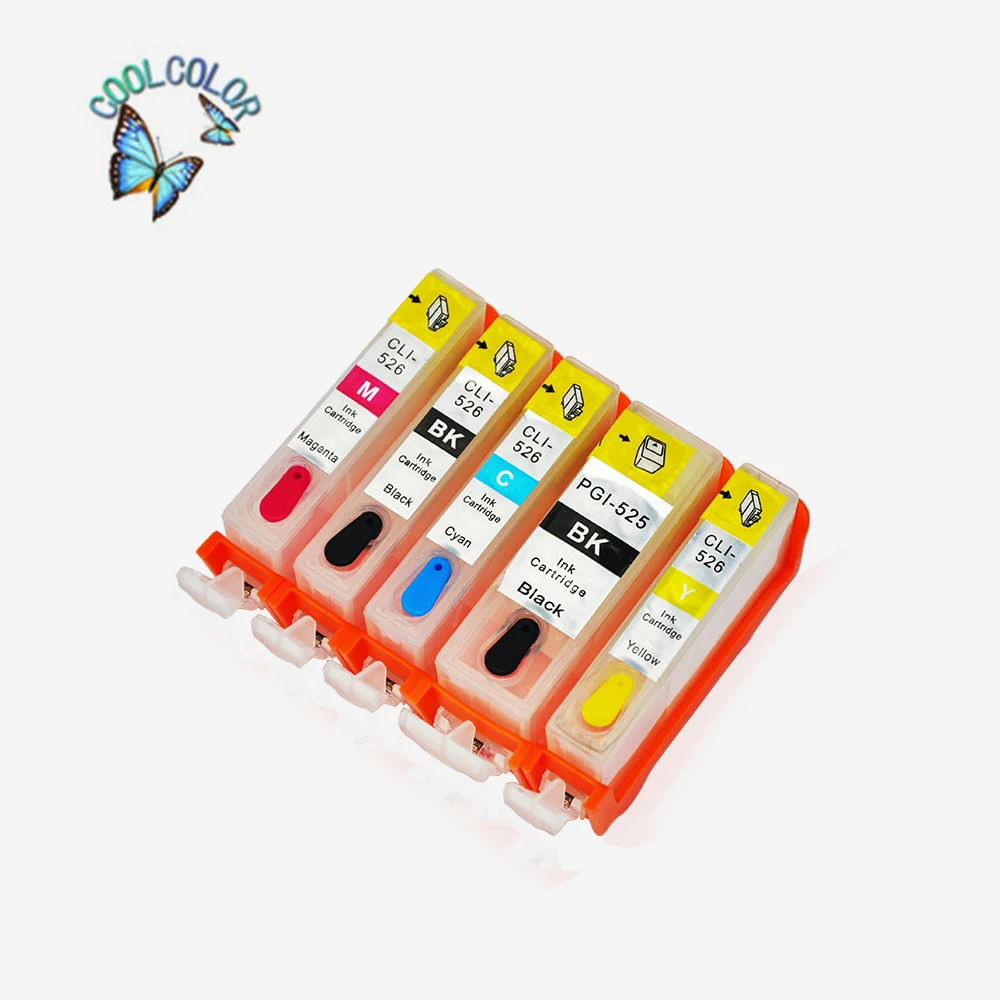 Five Color Can be used for PGI 526 Refillable inkjet cartridge