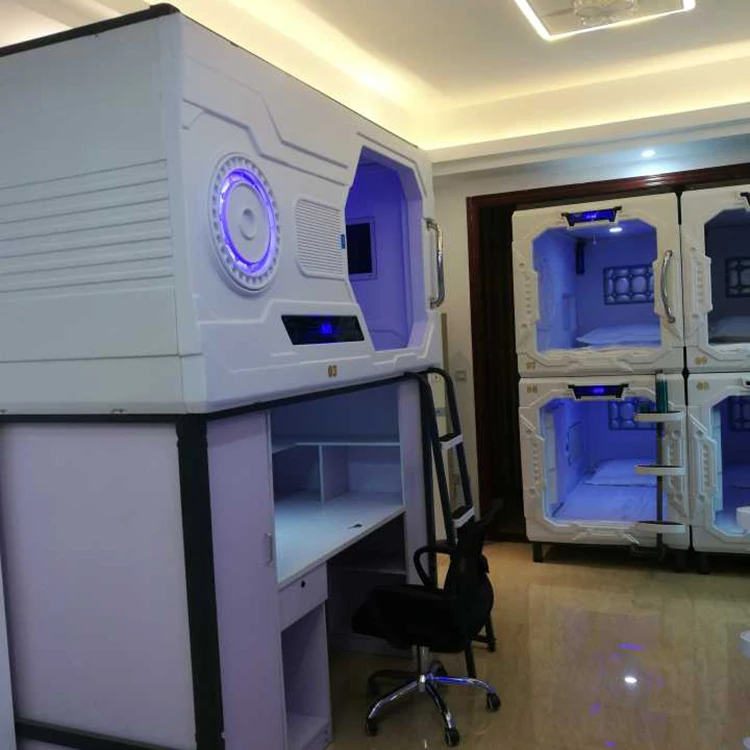 
Multifunctional luxury bedroom pod sleeping box capsule hotel bunk bed 