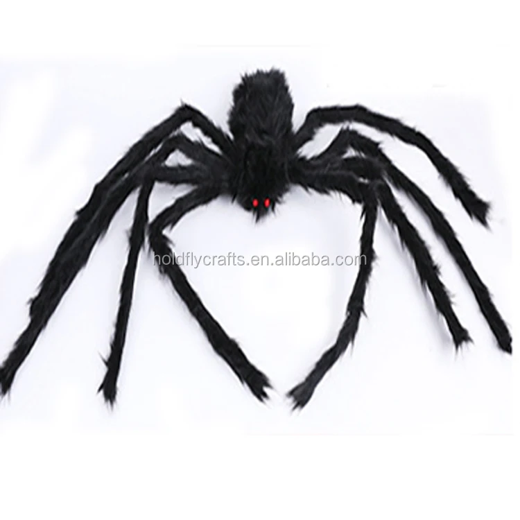 Wholesale Realistic Spider Extra Large Stretch Spider Decorations Huge Halloween Decoration Giant Spider Web
