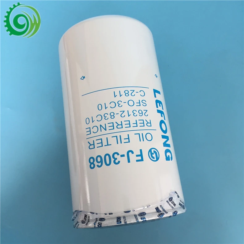 oil filter 26312-83C10 SFO-3C10 for excavator truck tractor