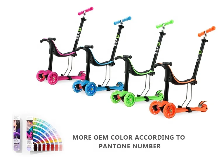 Best Sale Toys 4 in 1 Ride on Seat Kids Kick Scooter 3 Wheel