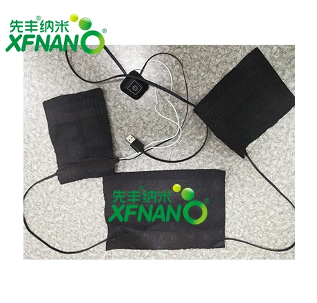 Bluetooth control graphene far infrared heating membrane 3 pieces for garment factory