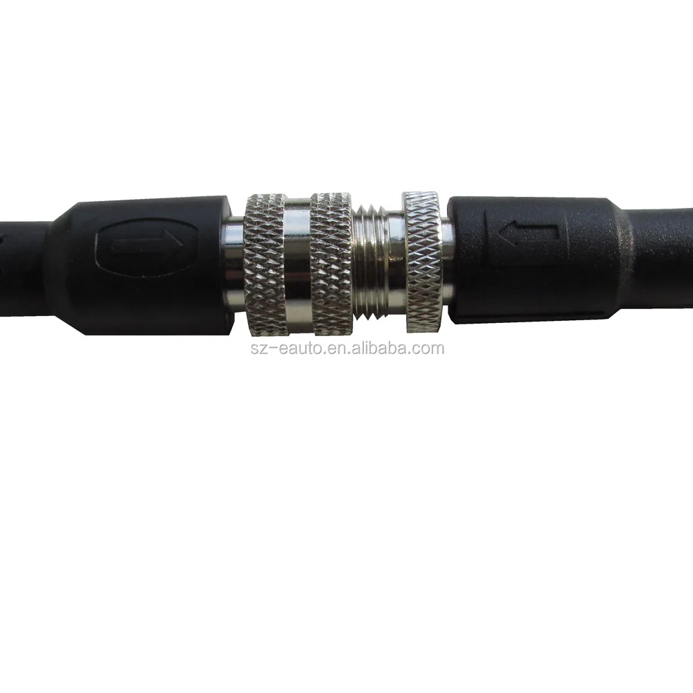 4-pin M12 Conectores Cable Del Sensor Draided Braided