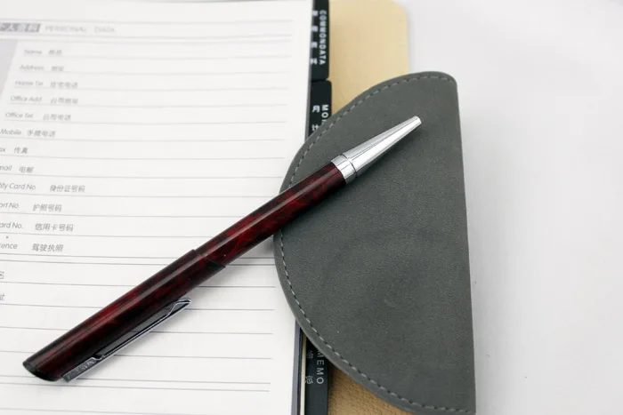 Leather spiral notebook Original office personal diary/week planner/agenda organizer 6 rings binder stationery