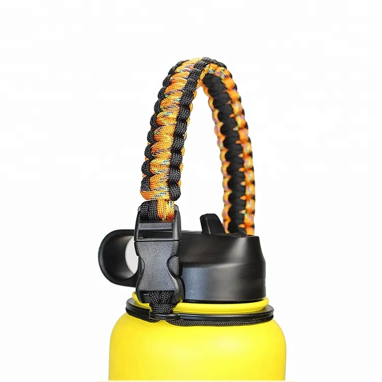 
Premium Quality Outdoor Sports Paracord Handle With Safety Ring and Carabiner 