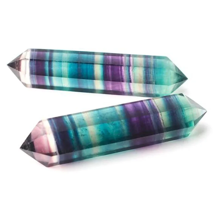 Crystal Image Product Type Point Crystal Material Point Rainbow Fluorite Double Terminated Crystal Point