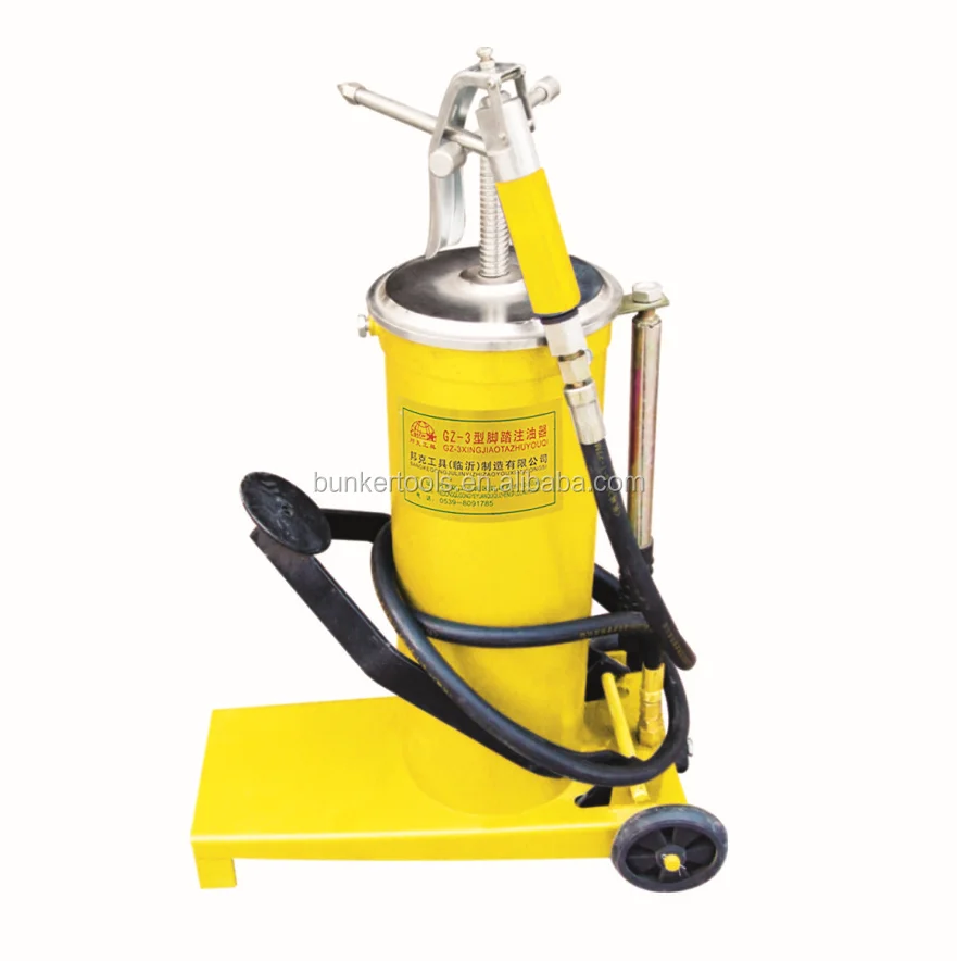 Manual oil lubrication pumps Grease Bucket Pump Foot Pedal Oil Injector lube oiler