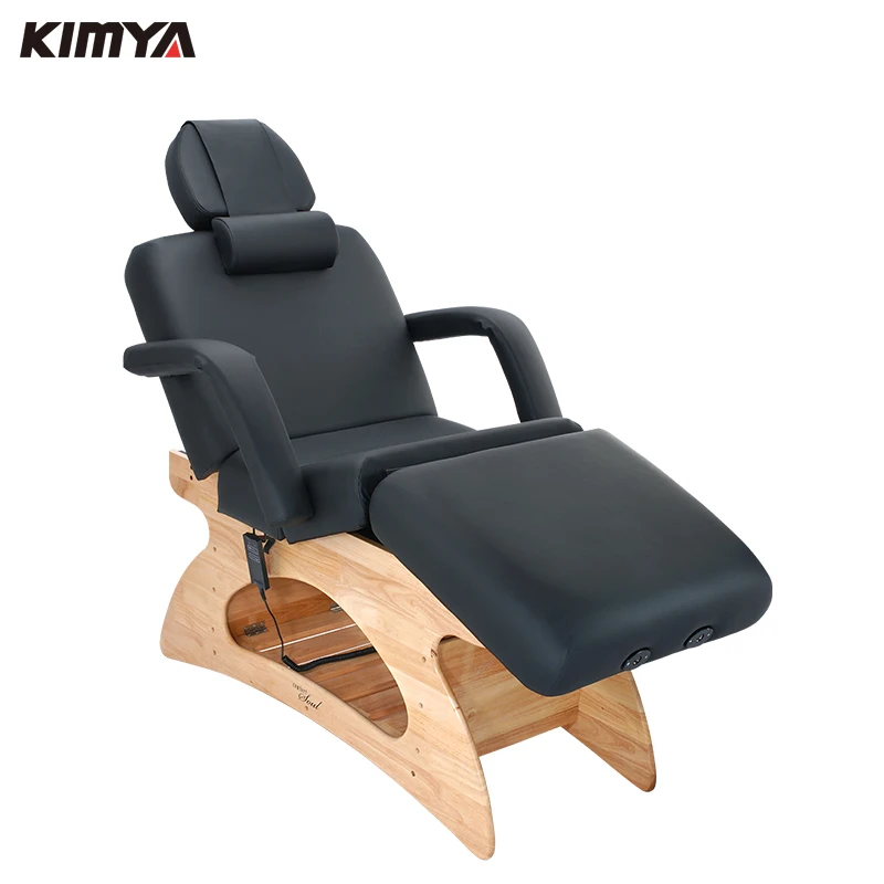 hot sale new therapeutic women wooden foldable beauty bed/ wooden massage table /wooden facial bed