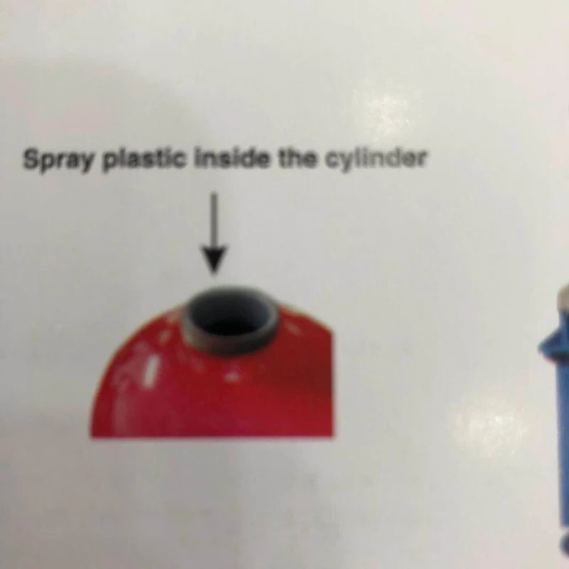 Best price cheap Internal coating two stations water based fire extinguisher