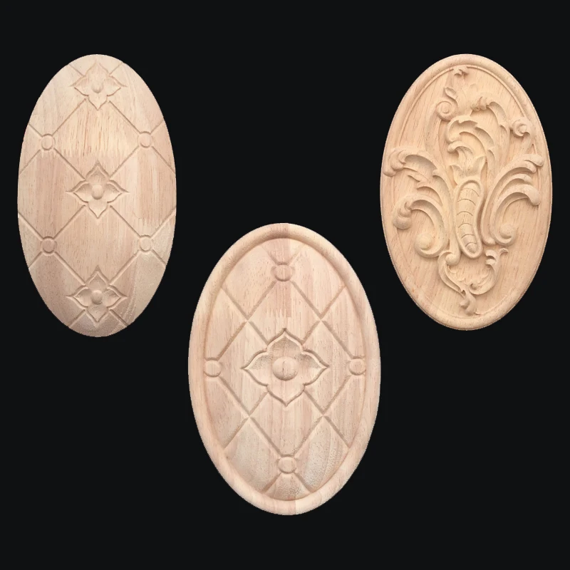 
Rubber decorative furniture onlays wood carving appliques 