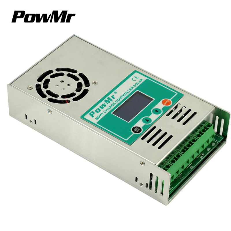  PowMr 12v 24v 36v 48v со слежением за максимальной точкой мощности 60A Солнечный контроллер заряда Максимальная PV 160V для геля или lifePO4 батарея
