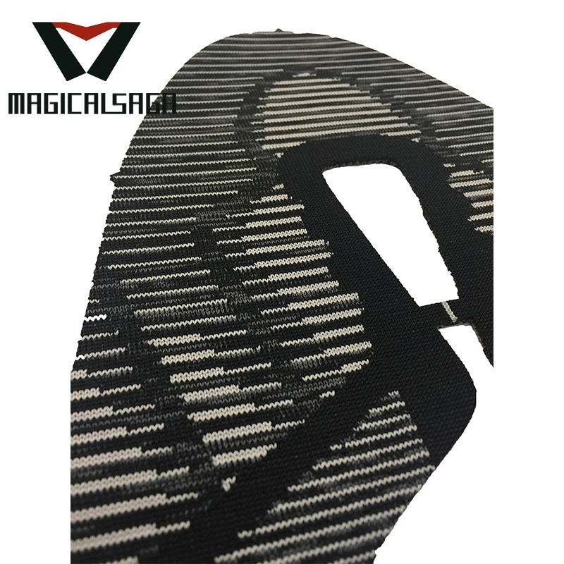 New arrivals sport shoe vamp racer upper flyknit material for shoes