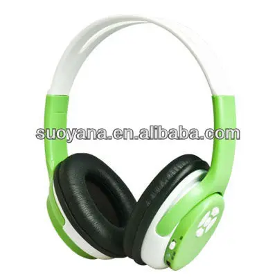 Mp3/пк стерео наушники гарнитуры со складными fm tf-карты