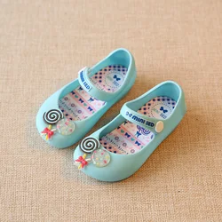 Lollipop cream smell 3 colors kids girl mini melissa jelly shoes