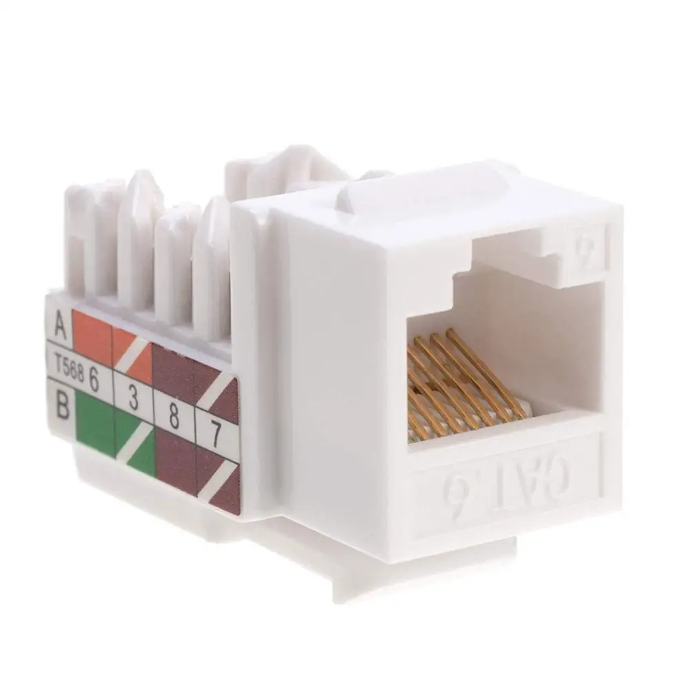 CAT6 UTP Keystone Jack 110 IDC 90 Degree/CAT6A CAT5E