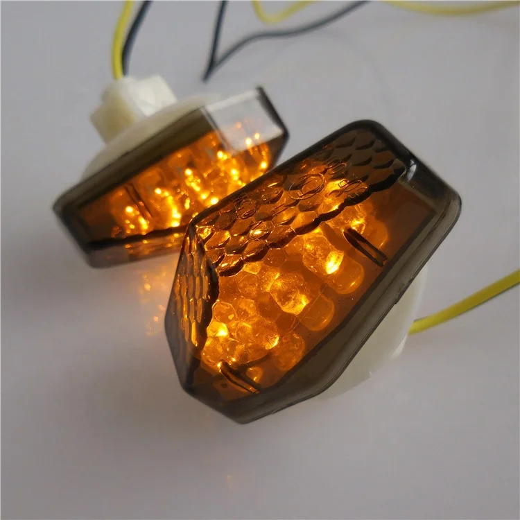 E-mark motorcycle lighting system hot selling LED flashing indicator lamp smoke turn signal light for electric scooter