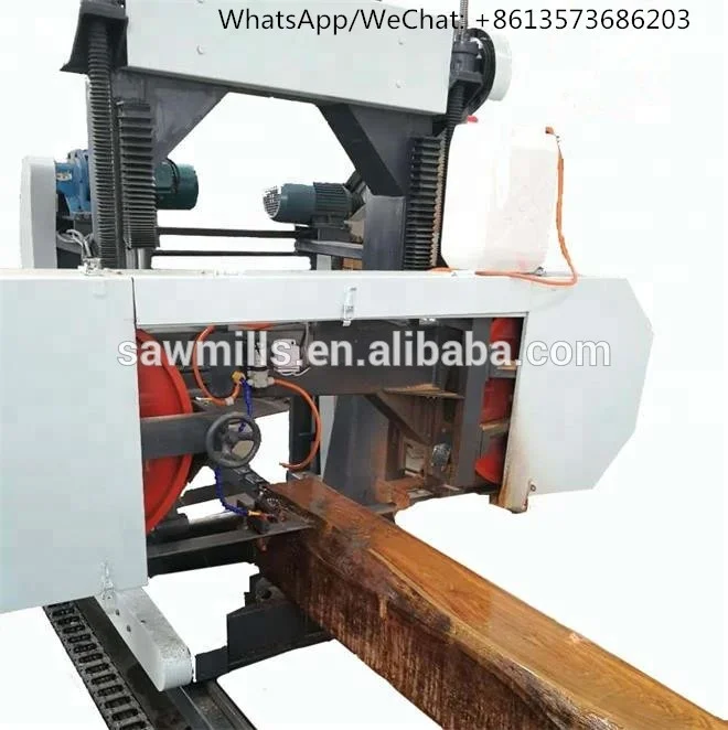Shuanghuan portable trolley type automatic horizontal wood cutting sawmill
