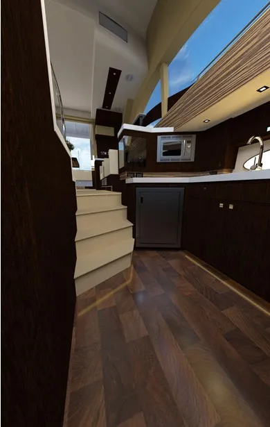 SANJ high quality Luxury fly bridge motor yacht motor boat diesel boat cabin boat