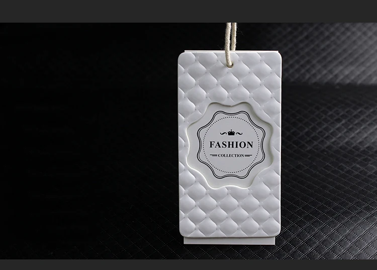 china recycled paper underwear brand hang tag and label for clothing