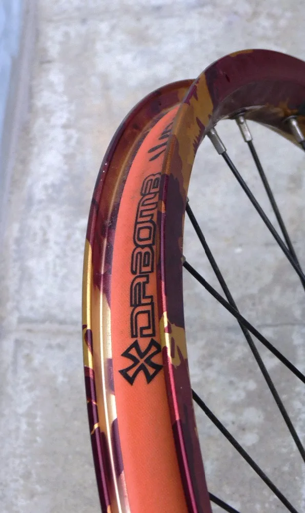 DaBomb High Strength Orange 26 275 Bike Rim Tape