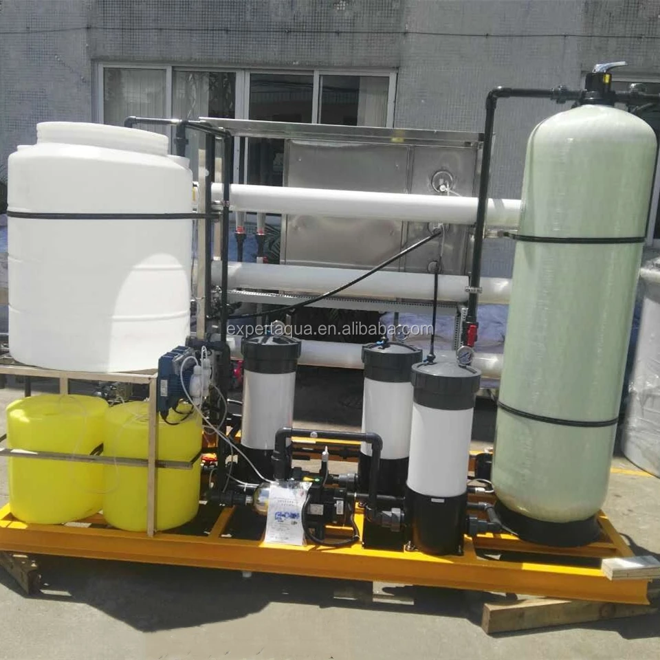 
yacht pure drinking water system sea water ro desalination plant 