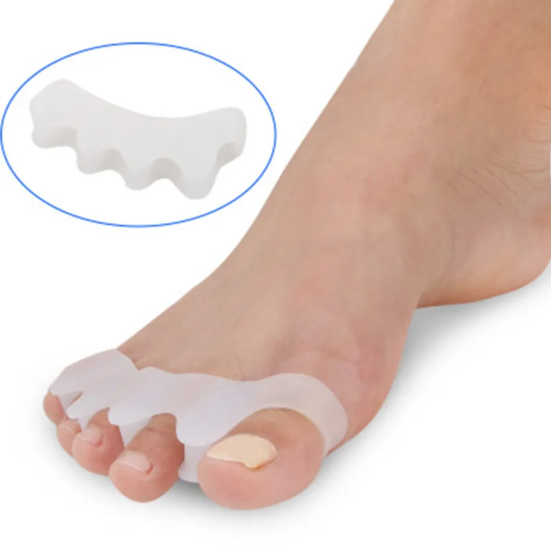 2019  Hot Sale Gel five toe separator bunion relief big foot bone overlap correction silicone homox valgus orthosis