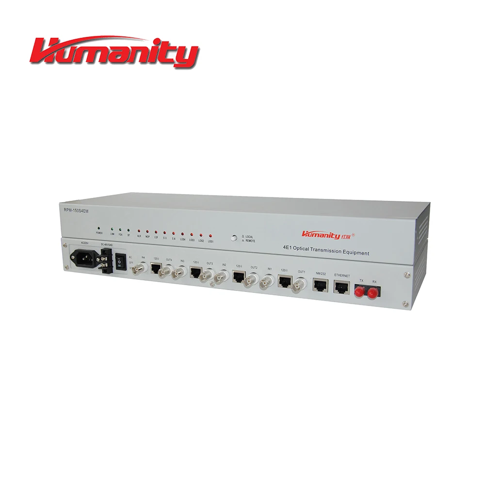 RPM-150S4EM Humanity 4E1 PDH Fiber Optical Multiplexer