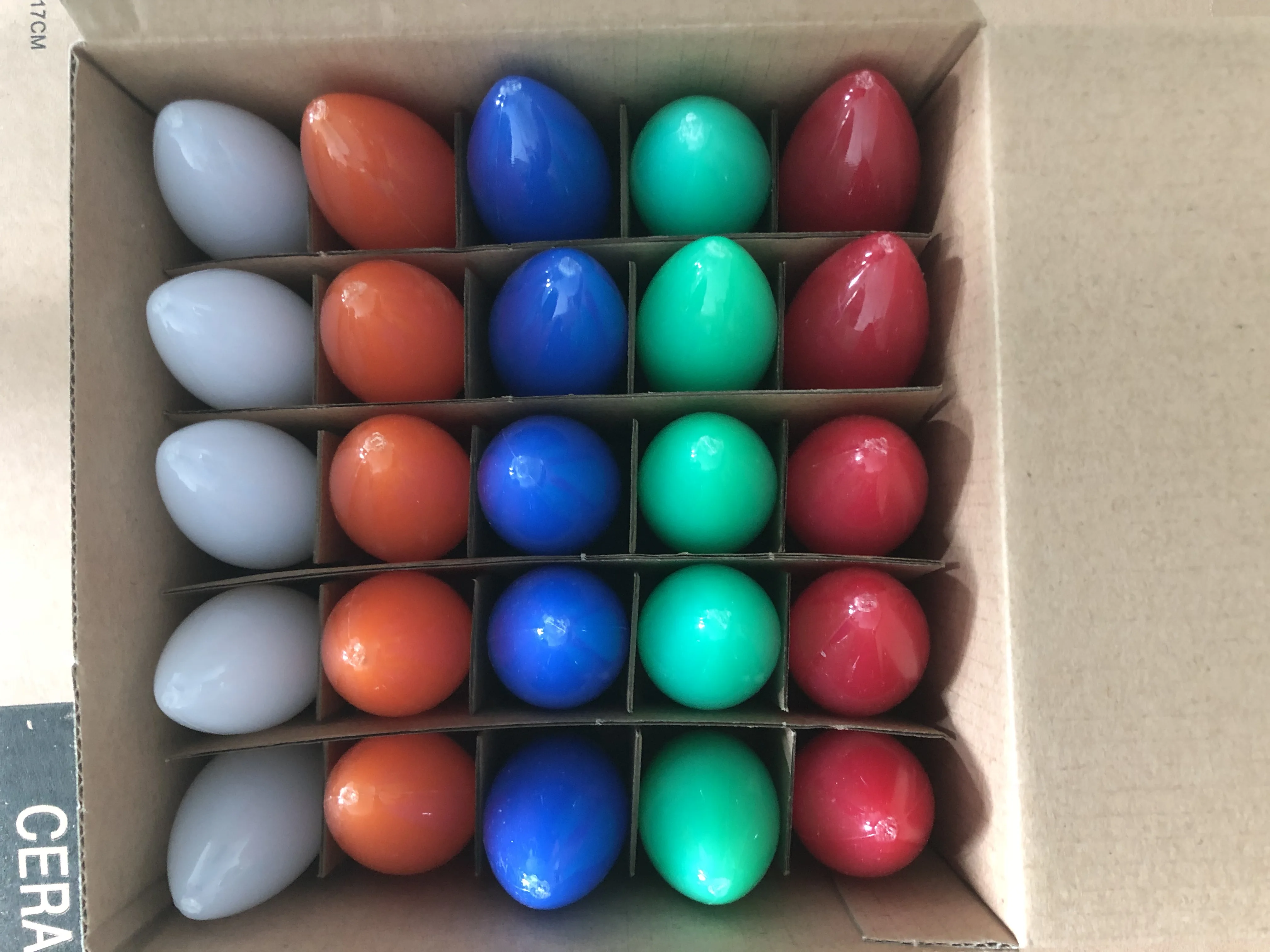 Home Garden Holiday Decoration C7 Smooth Opaque LED Colored Bulb for Merry Christmas Lighting