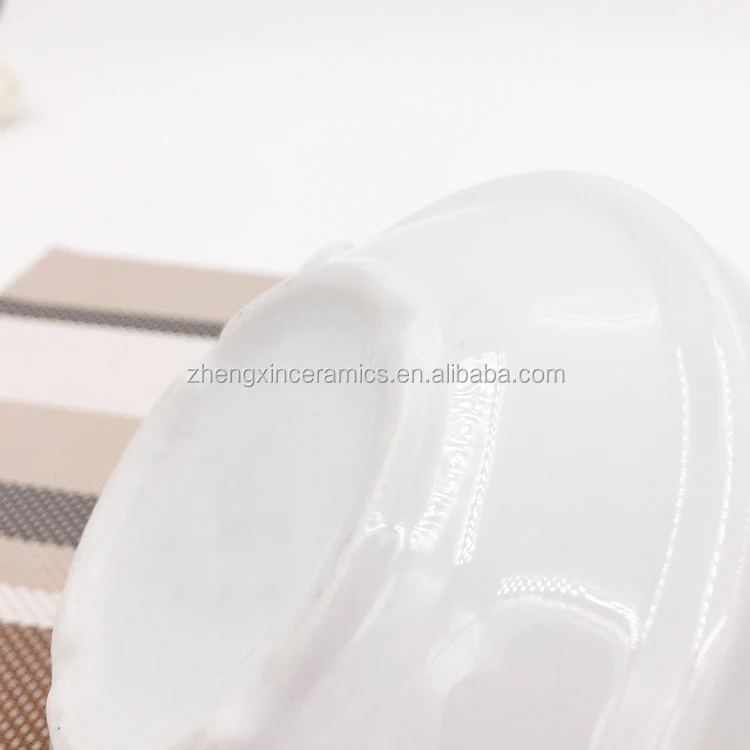 Custom Ceramic Microwave Oven Safe Bowl Pudding Breakfast Cereal Serving Bowl With Handles