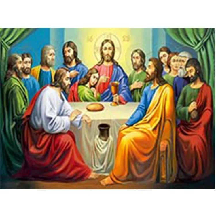 Jesus Christ Mary and Cross 3D Lenticular Pictures 5D for Home Decoration