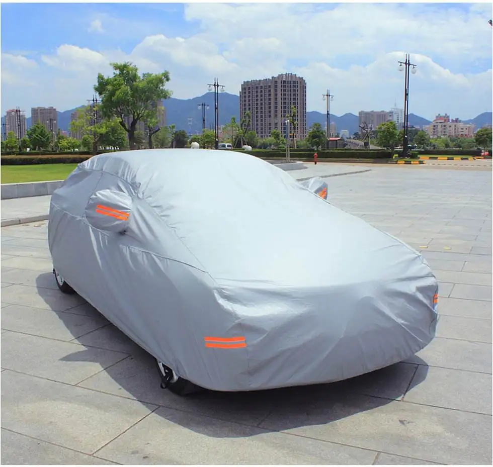 Polyester Dustproof Folding Garage Car Cover