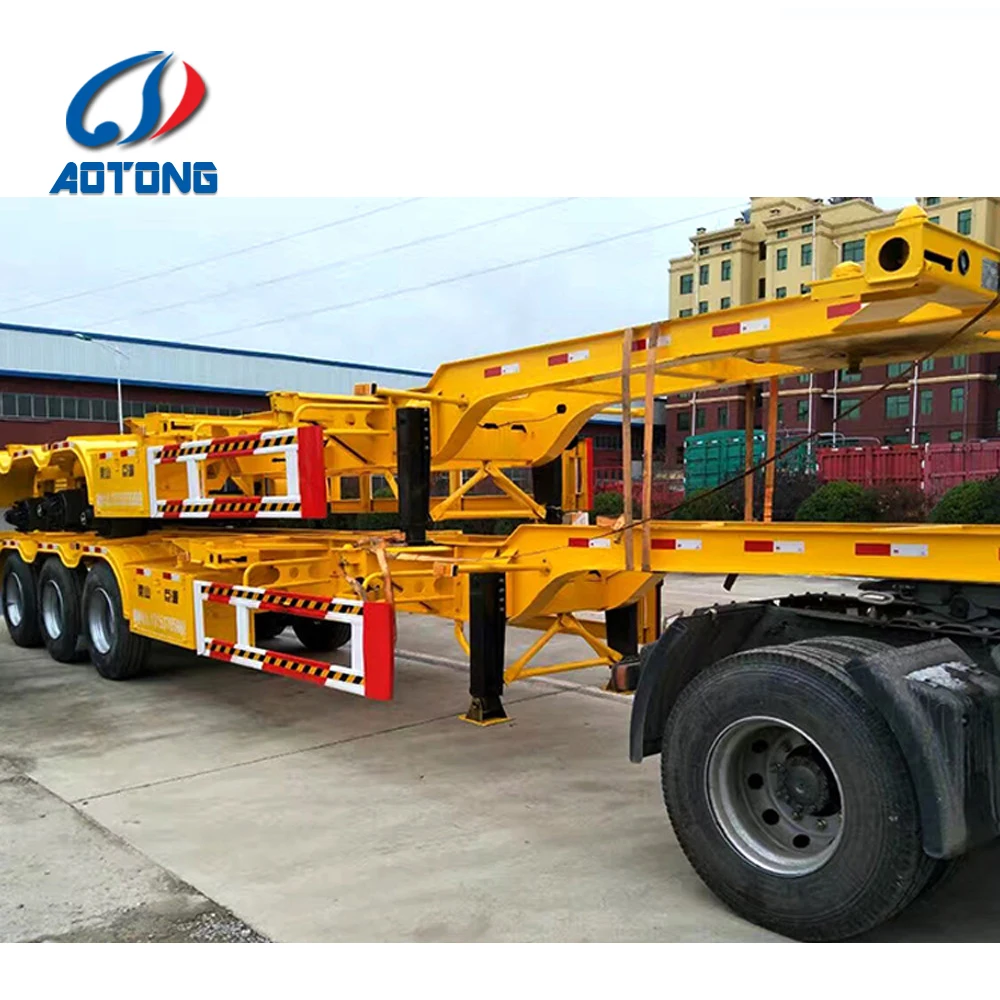 skeleton container truck semi trailer for sale in dubai