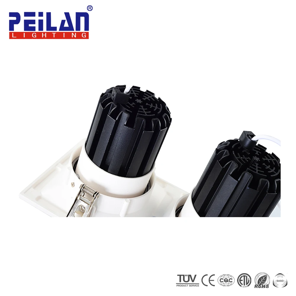 Хорошего качества, ориентированный на Встроенный 180 В 220 В 55 мм вырез COB 12 20 30 ватт светодиодные светильники