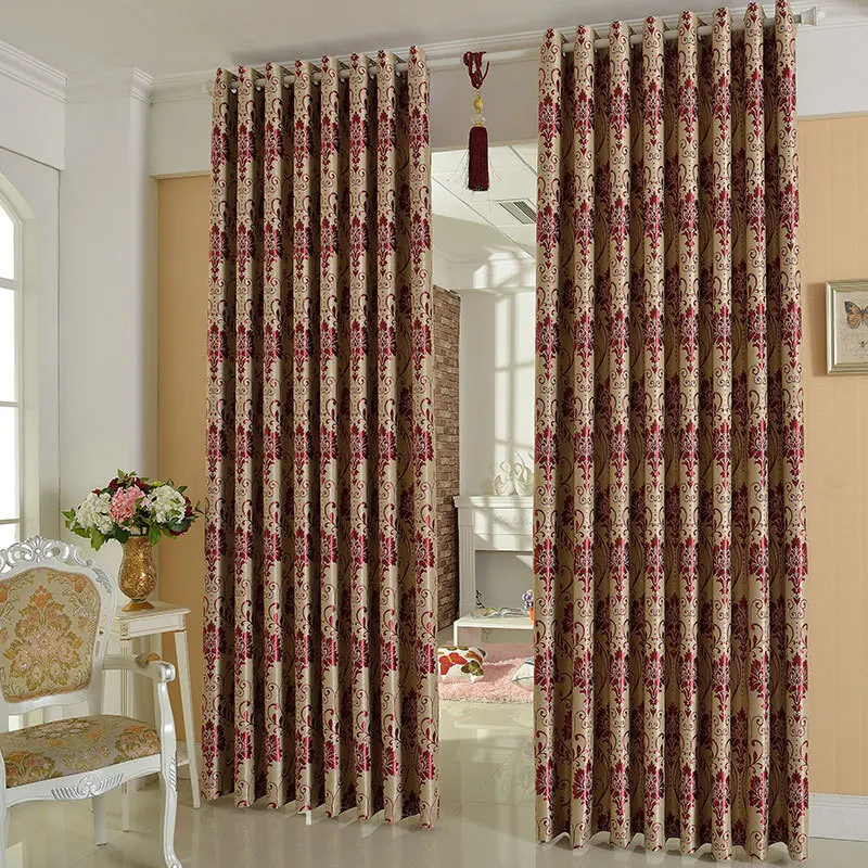 Wholesale cheap jacquard fabric printed roll curtain cloth