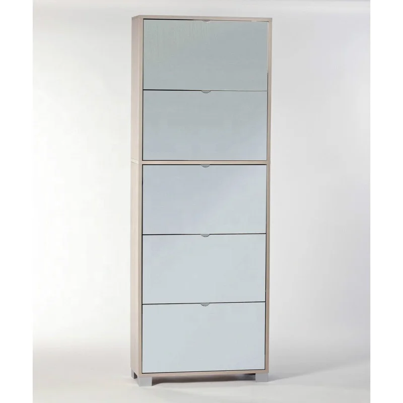 Элегантная Современная зеркальная настенная стойка для хранения обуви MFC, используемая в гостиной, от оптовой фабрики