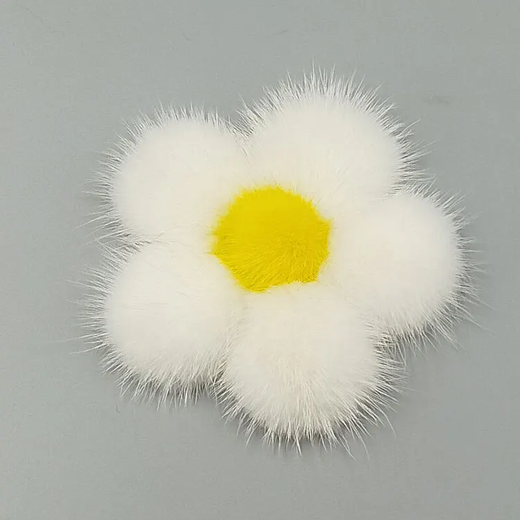 Custom mink fur flower decoration clothing accessories