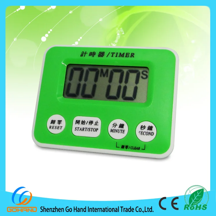 Большой ЖК-цифровой таймер обратного отсчета с резервным аккумулятором
