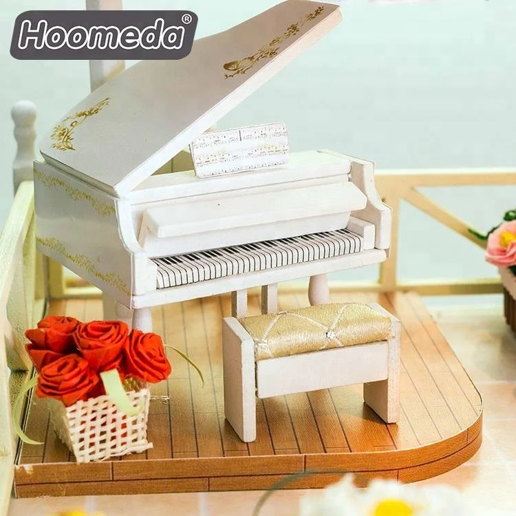 DIY wood craft dolls furniture coffee shop 1 24 scale miniature doll house