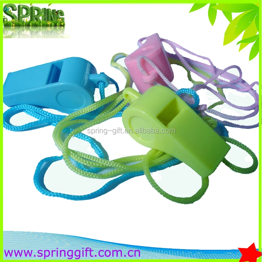 Quality plastic whistle with necklace lanyard cords  dog whistle custom logo welcome