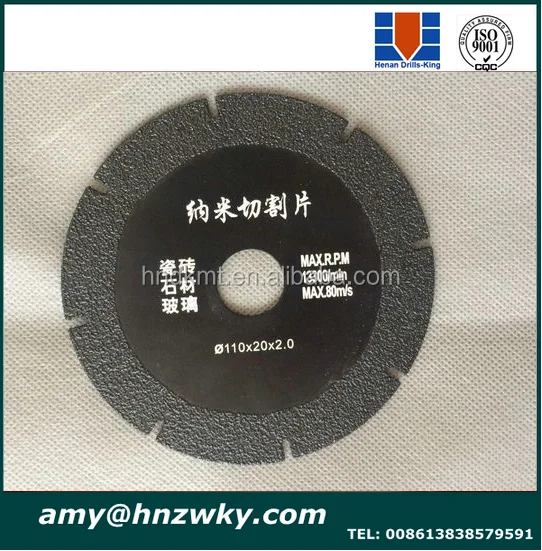 Более прочный 5 'nano glass резки алмазной пилой