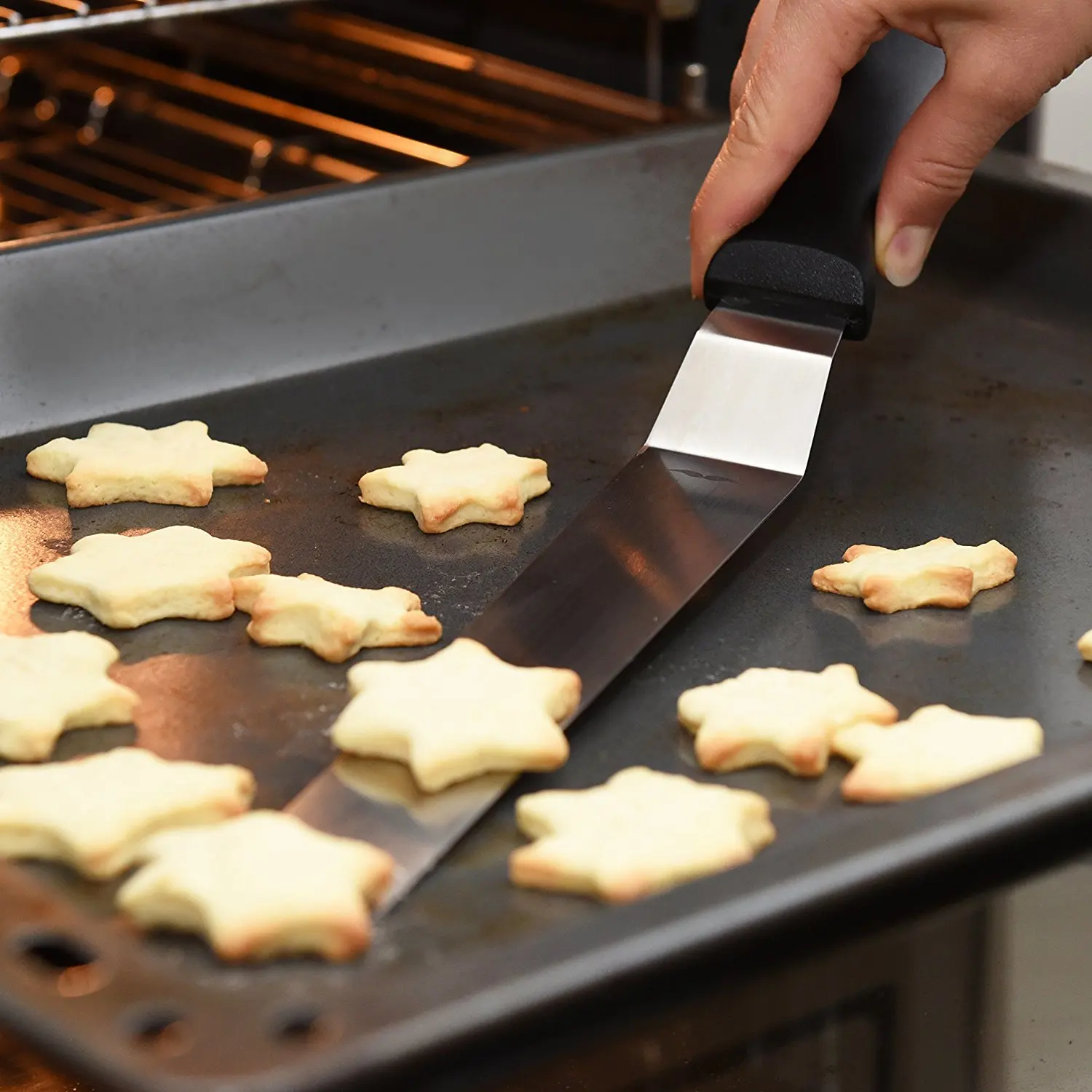 Icing Spatula Set of 3 Professional Stainless Steel Cake Decorating Frosting Spatulas