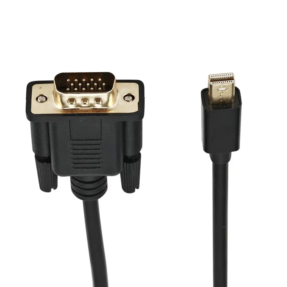 1.8M Mini DP to VGA Cable Male to Male Mini Displayport to VGA Adapter Cable