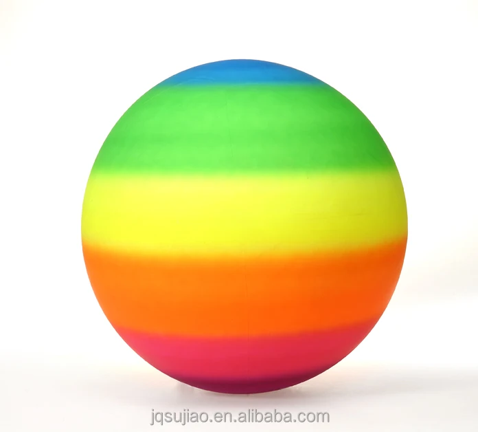 high quality rainbow Knobby football/pvc inflate toy ball toys for kids