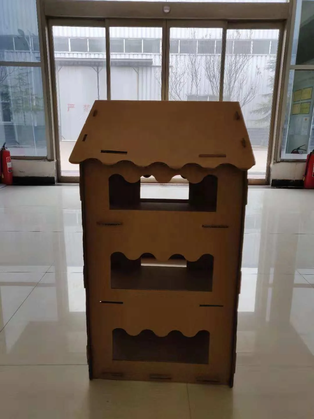 
Three-dimensional diy wood pet house bed combination cat climbing frame 