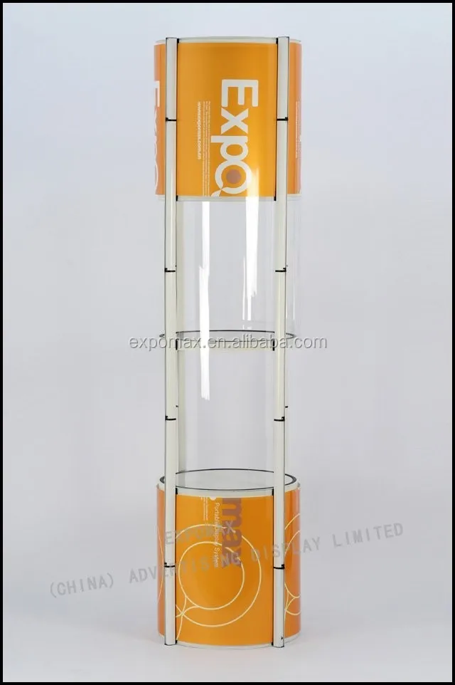 manufacturers whosale advertising trade show pop up display spiral twister tower stand