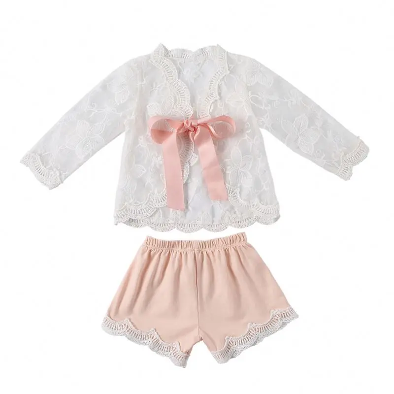 Wholesale kids clothing set cute baby girl summer clothes elegant fashion children girls boutique clothing sets