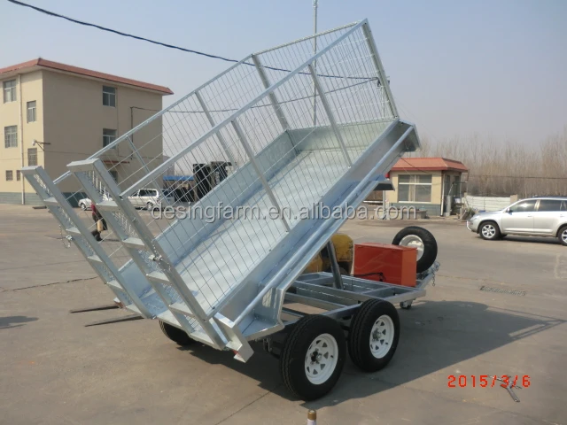 9*5 hydraulic tipping car trailer manufacturer for Australia and New Zealand