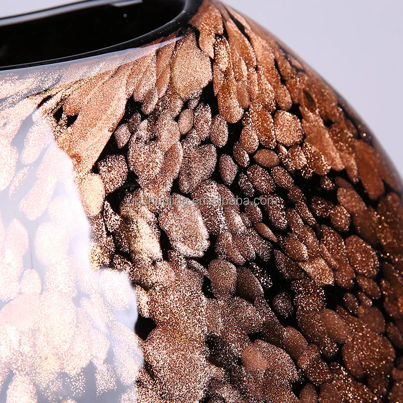 
Hand blown murano different shaped glass vase for home decoration 