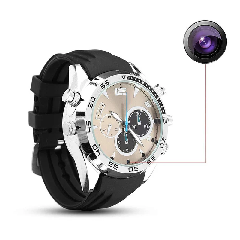
Sport mini dv 1080p manual men spy watch night vision hd camera DVR 